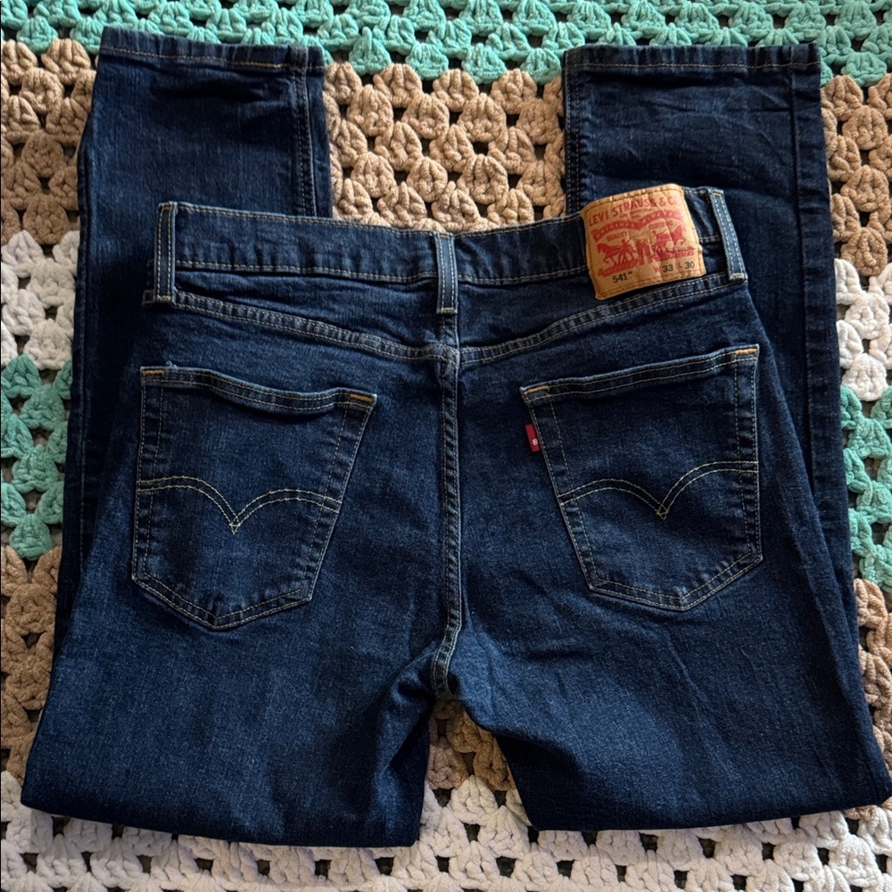 Levi's 541 Authentic Taper Blue Jeans Mens sz 33 x 30